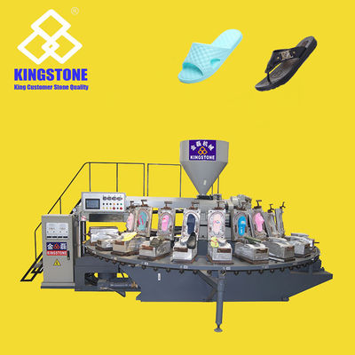 El soplar del aire de la tabla rotatoria calza la bota de nieve que hace la máquina automática