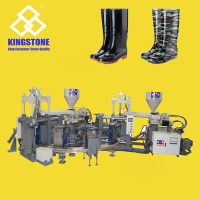 Bota reciclable del PVC Gumboots/que hace la estación de la máquina 12 con el abrelatas automático