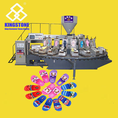 Sandalias de zapatos de soplado de aire de PVC que hacen la máquina rotativa 120-200 pares/hora