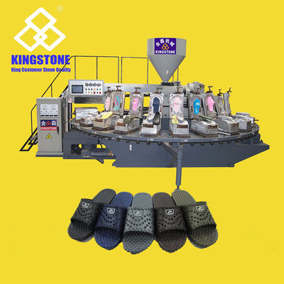 Zapatillas de soplado de aire de PVC Calzado que hace la máquina Inyección 24 estaciones