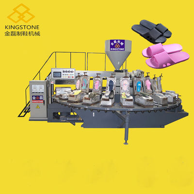 Plástico el PVC que sopla la estación de la máquina 24 del moldeo a presión del zapato rotatorio