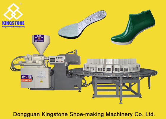 La máquina rotatoria automática de la inyección para el tacón alto calza la plantilla de los PP, outsole de TPU/TPR/TR/PVC