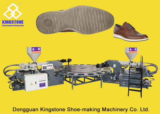 Única máquina de fabricación del zapato rotatorio automático de PVC/TPR, máquina que moldea de la inyección directa de Outsole