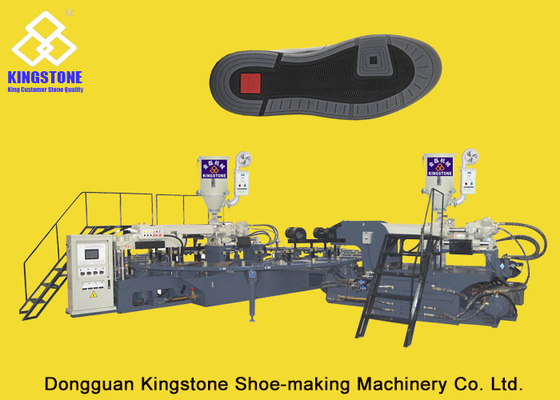 El fútbol calza la máquina que moldea de la única inyección, única máquina de fabricación del zapato 150-180 pares/hora