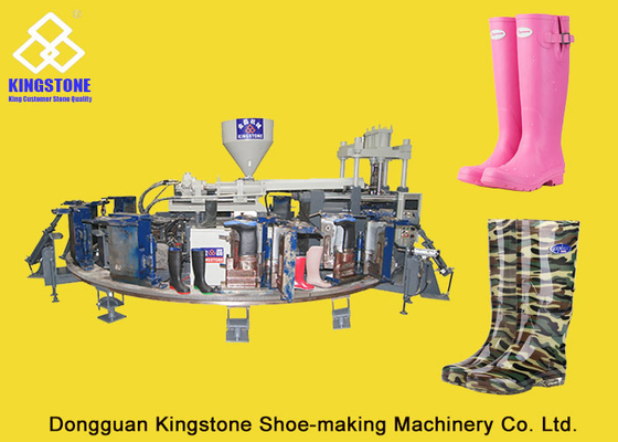 Máquina del moldeo a presión de la bota del color de 12 estaciones el 1/2, Gumboots que hace la máquina