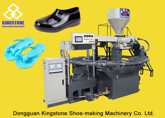 Máquina rotatoria del PVC Jelly Slippers Sandals Injection Molding del tipo 1/2 colores con el sistema servo