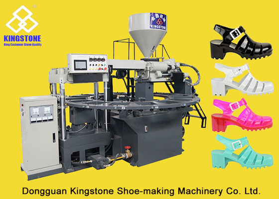 El 1/2 completamente automático colorea los zapatos del PVC que hacen máquina 110-150 pares por la hora/6 toneladas