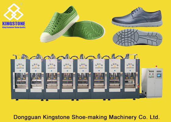 8 estaciones calzan la única cadena de producción de fabricación de máquina para el deslizador/las sandalias/las botas de EVA
