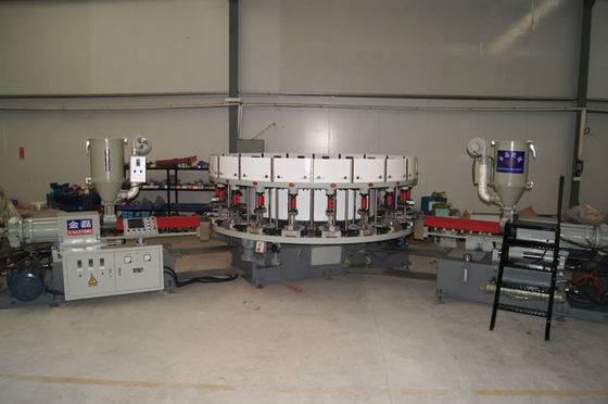 Máquina de montar del zapato automático, máquina que moldea de la única inyección directa del Pvc