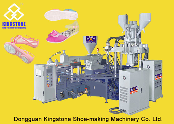 Zapatos plásticos tricolores de TPR que hacen la máquina con control de presión proporcional doble