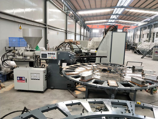 Máquina del moldeo a presión de la tabla rotatoria del zapato, única máquina de fabricación de TPU