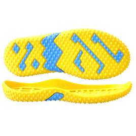 Lenguado rotatorio del zapato del PVC/TPR que hace máquina color doble