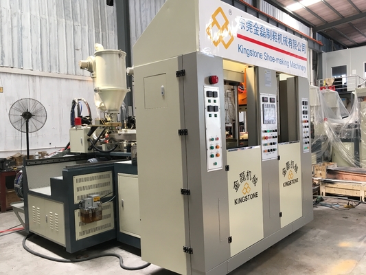 Máquina de fabricación estática de dos estaciones única para el material del PVC de TPU TR TPR en color doble