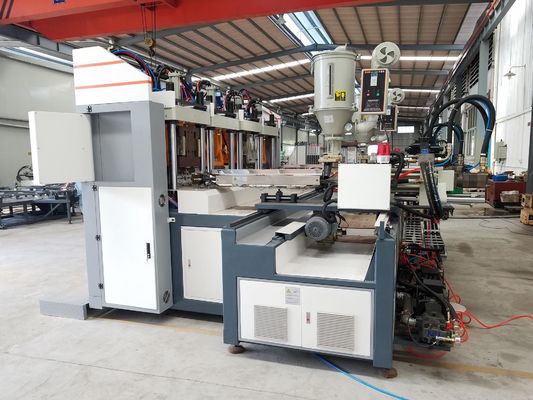 Máquina para fabricar suelas de zapatos de PU de tipo estático 2 estaciones 70-100 pares/hora