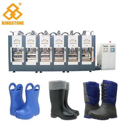 Zapatos plásticos del sistema servo que hacen la máquina para las botas de EVA Foaming Slipper Sandals Shoes con hora de los pares 300-400