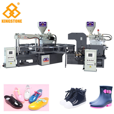 El 1/2 completamente automático colorea los zapatos del PVC que hacen máquina 110-150 pares por la hora/6 toneladas