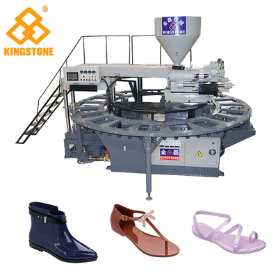 El 1/2 completamente automático colorea los zapatos del PVC que hacen máquina 110-150 pares por la hora/6 toneladas