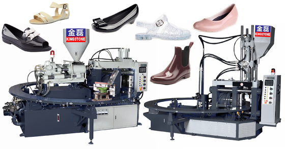 Zapatos plásticos del PLC que hacen la máquina, máquina plástica automática del moldeo a presión