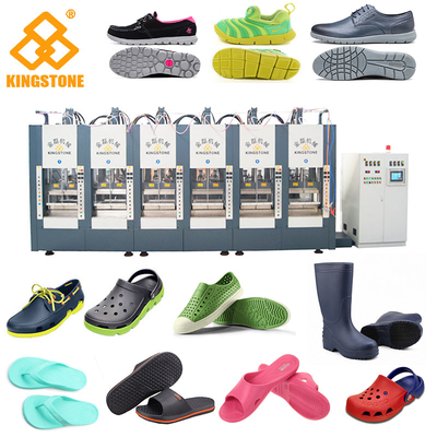 Traviesas de plástico EVA Chappal que hace la máquina Tipo vertical 10 estaciones