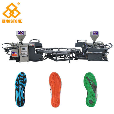 Moldeado tricolor rotatorio de la inyección directa de la máquina de la inyección del PVC de TPR único