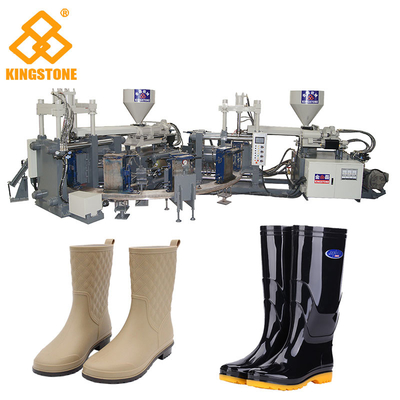 Tipo rotatorio del trabajador de la bota/Gumboot/de la lluvia/del agua de la bota de la máquina dual mineral del moldeo a presión
