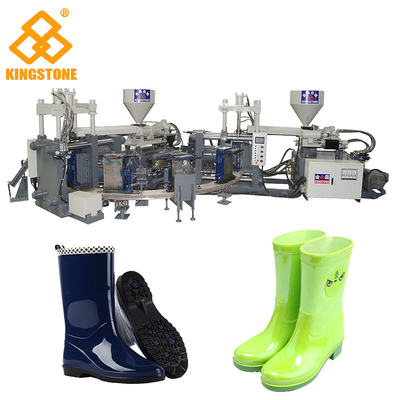 Zapatos automáticos de la lluvia que hacen la cadena de producción de máquina, máquina rotatoria del moldeo a presión