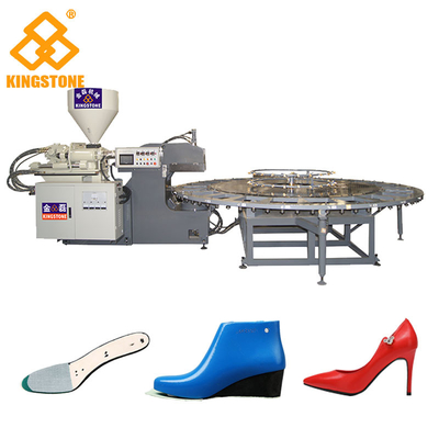 La máquina rotatoria automática de la inyección para el tacón alto calza la plantilla de los PP, outsole de TPU/TPR/TR/PVC