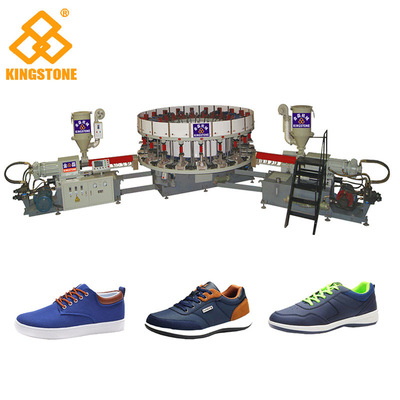 Escoja/los zapatos del PVC de los lenguados del color del doble que hacen la máquina para los zapatos del invierno de Outsoles de la zapatilla de deporte