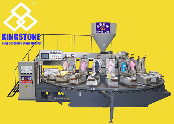 Zapatos de los deslizadores del PVC de la estación de trabajo del cuadro rotatorio 24 que hacen la máquina