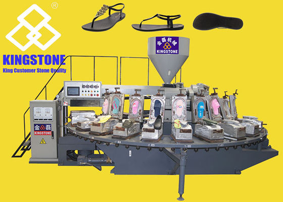 Máquina rotatoria del moldeo por inyección del soplo del aire para el deslizador de goma