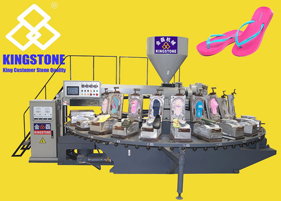 24 máquinas del PVC Flip Flop Rubber Slipper Making del soplo del aire de la estación