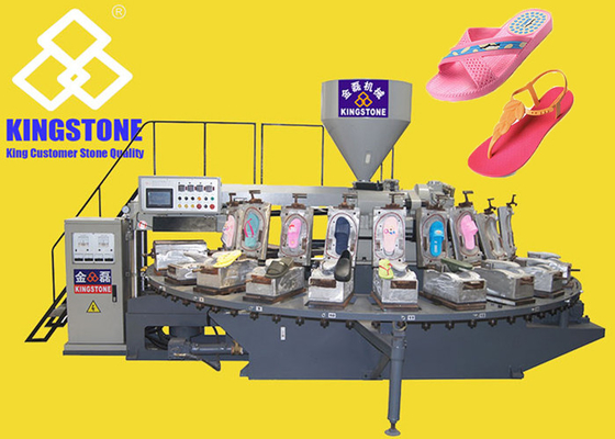 Máquina del moldeo por inyección del zapato rotatorio 25.5KW para los zapatos de los deslizadores