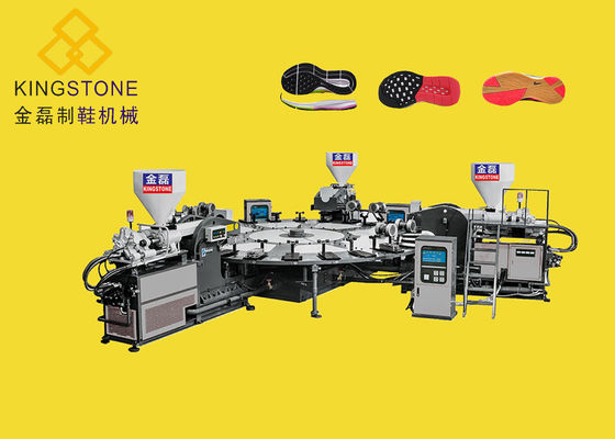 1 / 2/3 máquina de fabricación 100-120pairs/hora del PVC del color TPR única para los zapatos plásticos