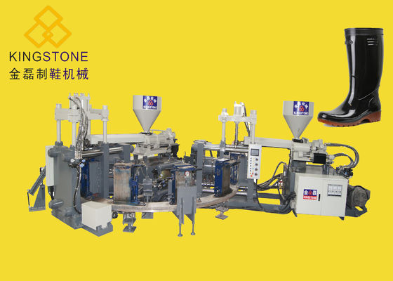 Botas de lluvia materiales del PVC que hacen máquina el tipo rotatorio 12 estaciones