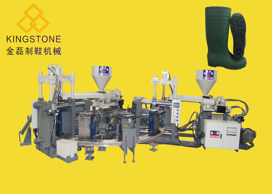 Máquina bicolor del moldeo a presión para PVC Gumboots/las botas de lluvia