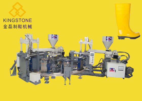 Las botas rotatorias doblan estaciones de la máquina 12 del moldeo por inyección del color