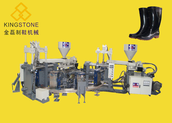 Color doble del PVC del zapato de la máquina material plástica del moldeo a presión