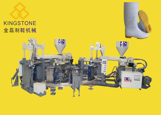 Color de la estación 2 de la máquina 16 del moldeo a presión del zapato de Gumboots de la seguridad