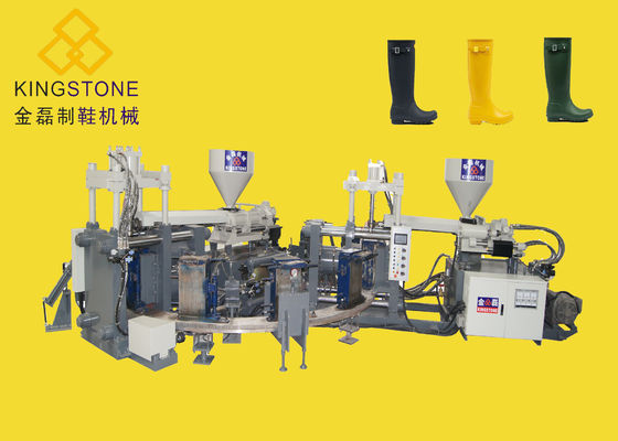 Zapatos automáticos que hacen máquina el moldeo a presión bicolor
